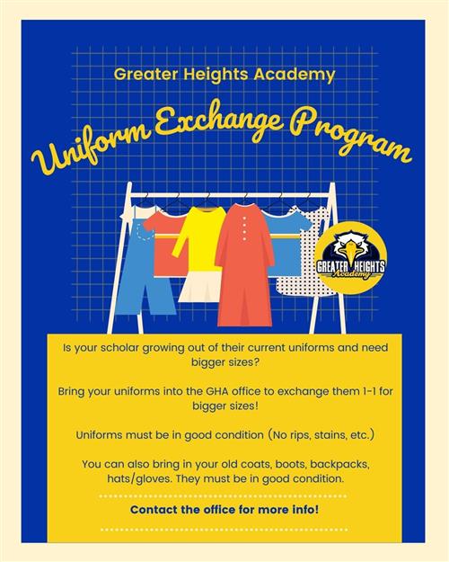 Greater Heights Academy Uniform Exchange