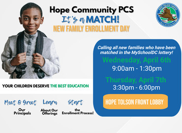 Hope's New Family Enrollment Event